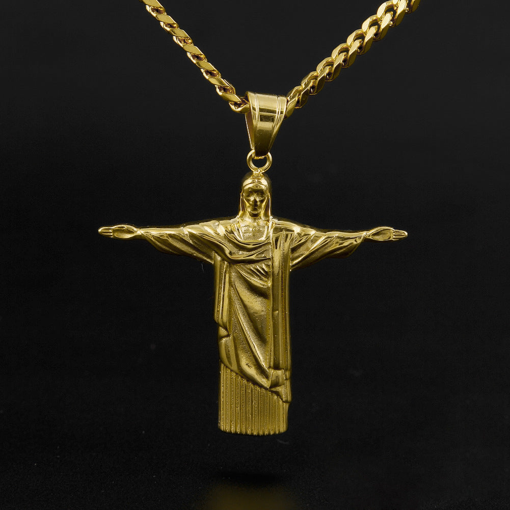 Gold Pendant Sweater Chain