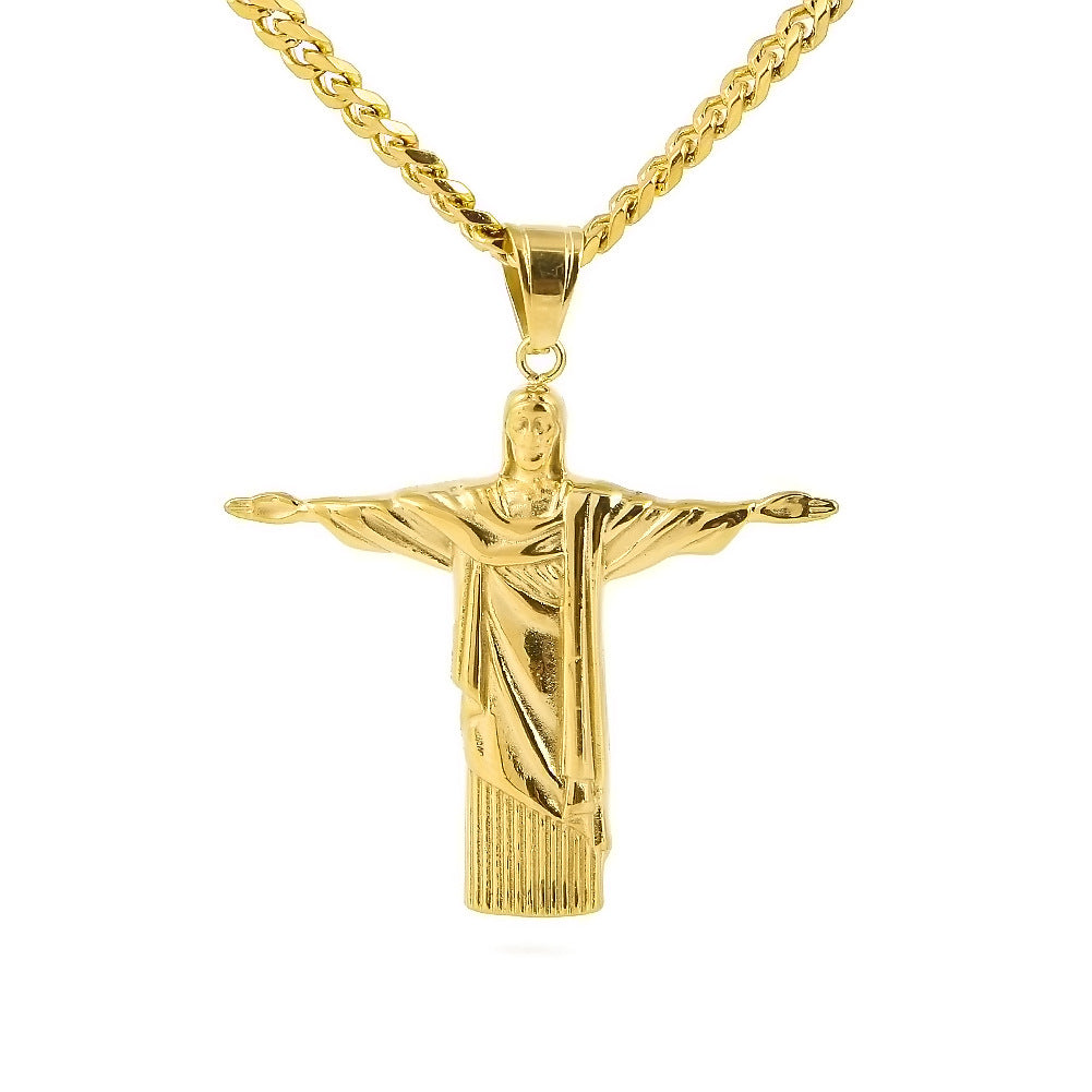 Gold Pendant Sweater Chain