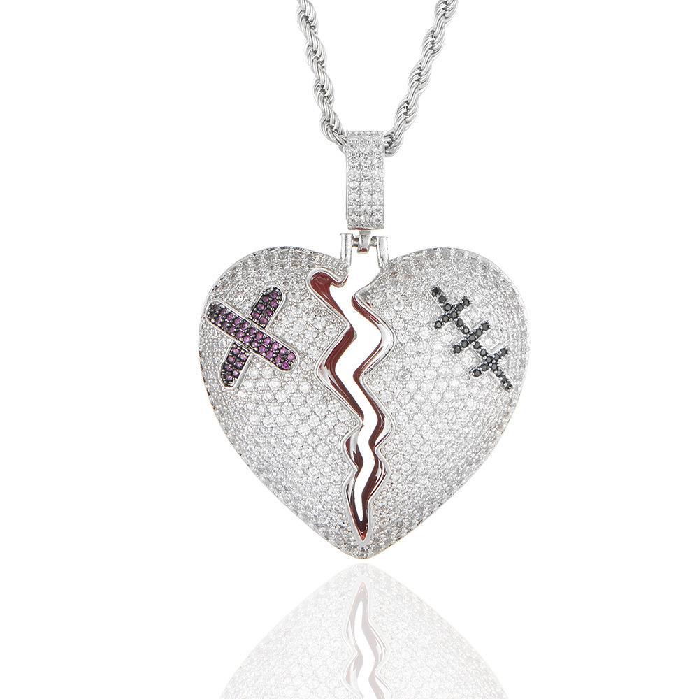 Hip-Hop Full Diamond Square Pendant