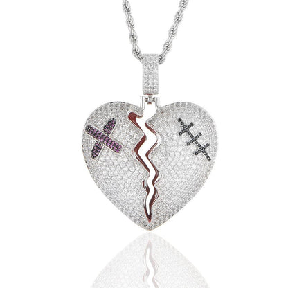 Hip-Hop Full Diamond Square Pendant