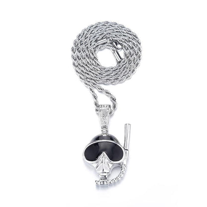 Hip-Hop Full Diamond Square Pendant