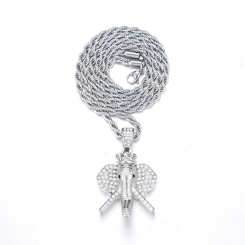 Hip-Hop Full Diamond Square Pendant