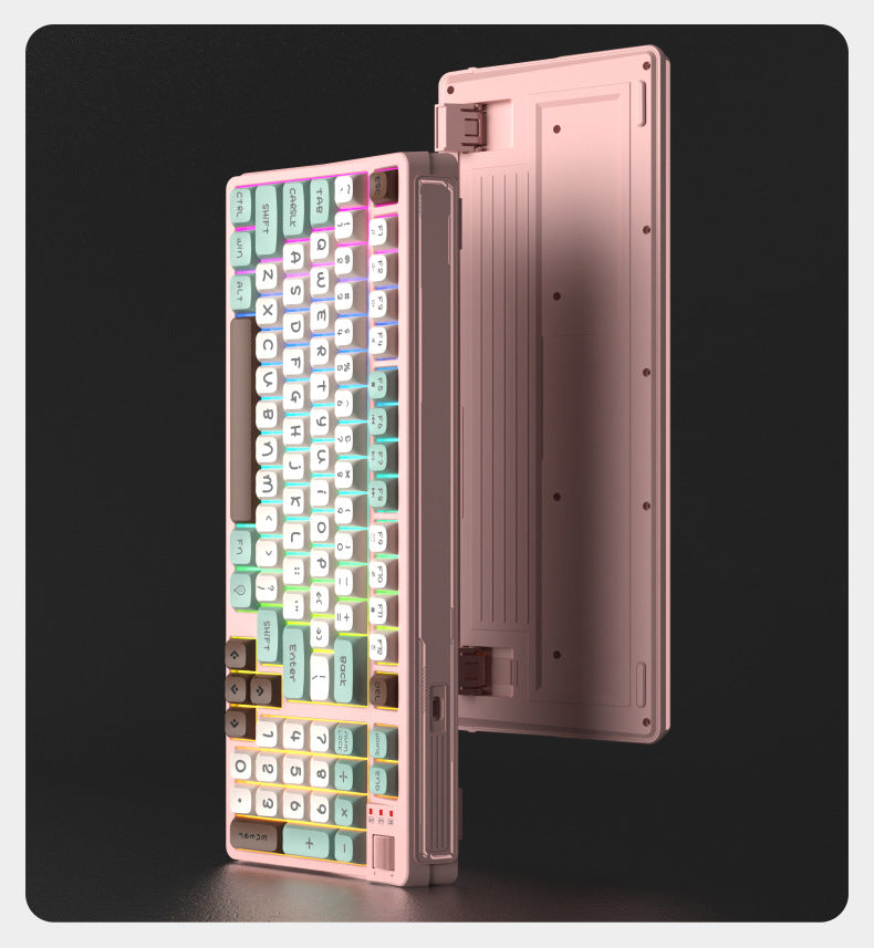 RGB Wired Gaming Keyboard with Wrist Rest – 98 Keys, Water-Resistant, USB