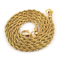 Titanium Steel Twist Chain Necklace
