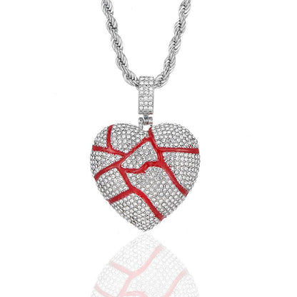 Hip-Hop Full Diamond Square Pendant