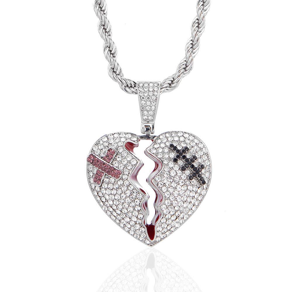 Hip-Hop Full Diamond Square Pendant