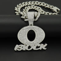 OBLOCK Diamond Letter Pendant Necklace