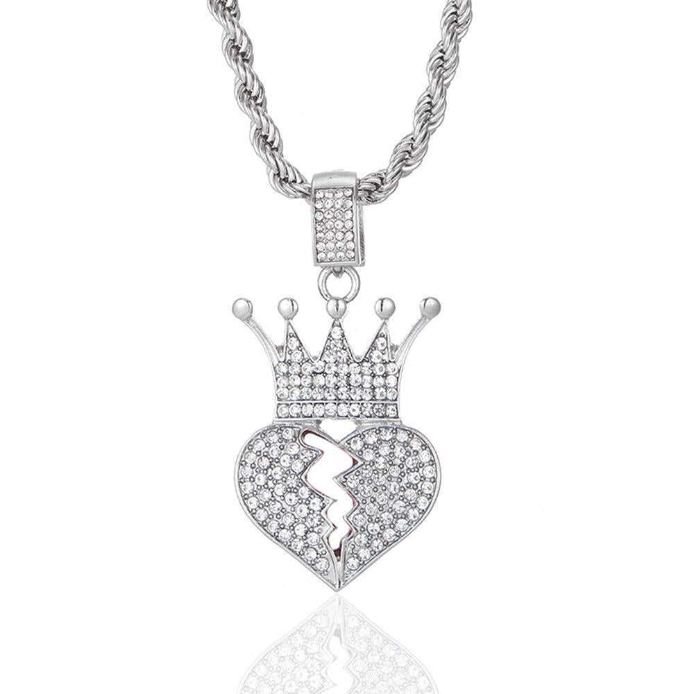 Hip-Hop Full Diamond Square Pendant