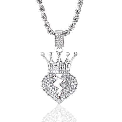 Hip-Hop Full Diamond Square Pendant