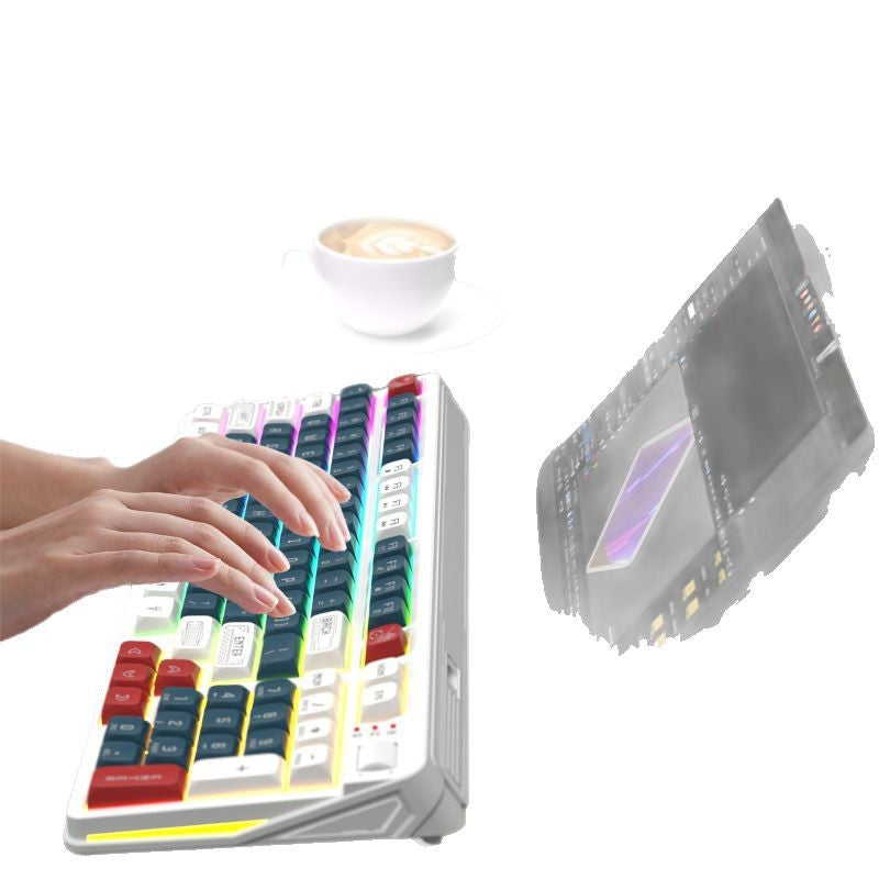RGB Wired Gaming Keyboard with Wrist Rest – 98 Keys, Water-Resistant, USB