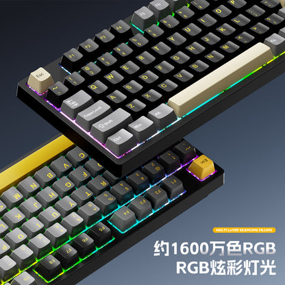 Wireless Mechanical Keyboard – 98 Keys, RGB, Bluetooth & 2.4GHz, Hot-Swap USB-C