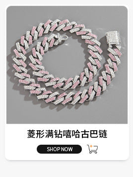 Xindi 15mm Diamond Hip-Hop Gold Chain Necklace