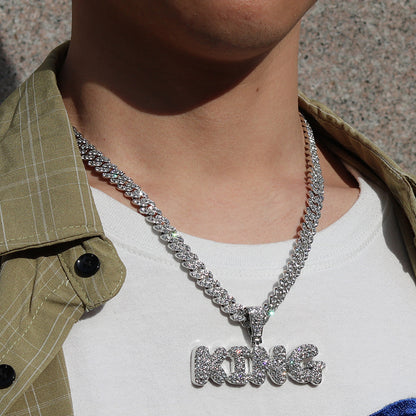 Hip-Hop King Letter Pendant Necklace