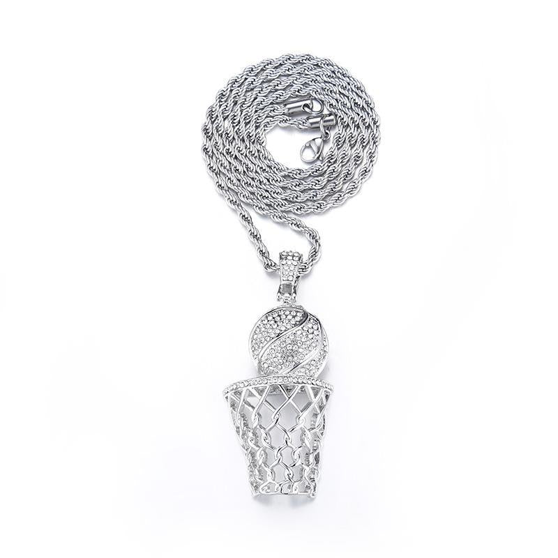 Hip-Hop Full Diamond Square Pendant