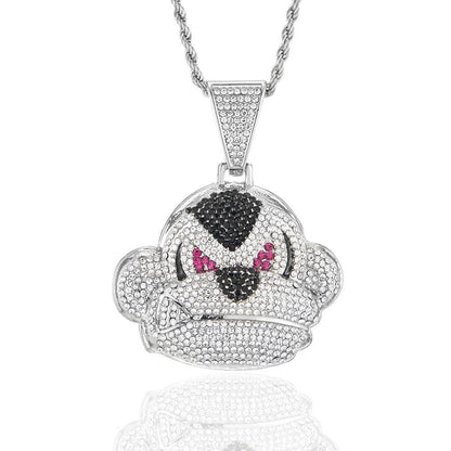 Hip-Hop Full Diamond Square Pendant